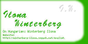 ilona winterberg business card